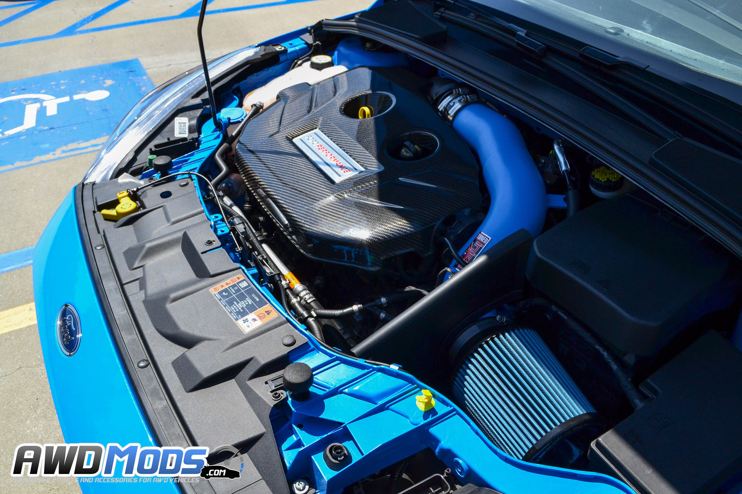 Cal Pony Cars Carbon Fiber Engine Plenum Cover for the Ford Focus RS / ST