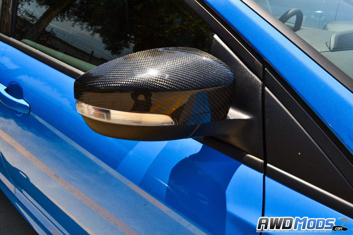 Cal Pony Cars Carbon Fiber Side View Mirror Covers for the Ford Focus RS / ST (Set of 2)