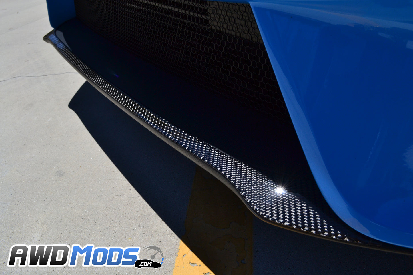 Tufskinz Peel & Stick Carbon Fiber Front Splitter Accent Kit for the Ford Focus RS