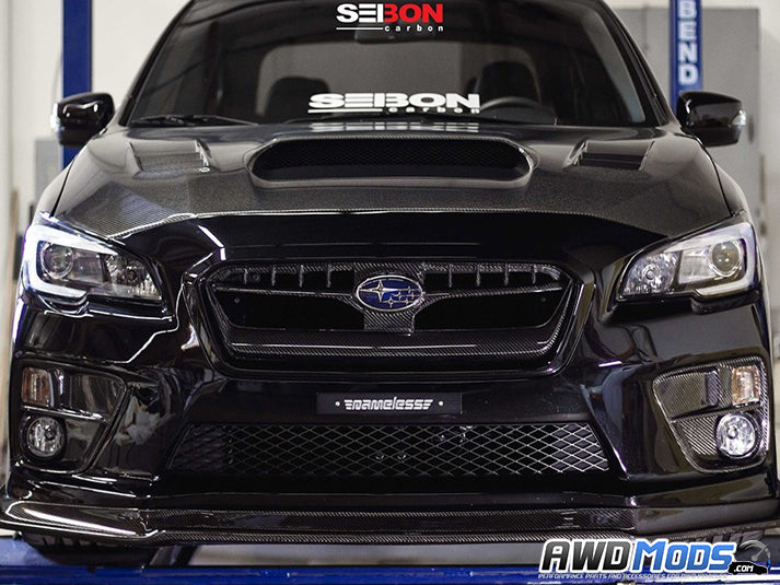 Seibon Carbon Fiber Fog Light Bezels for the Subaru WRX / STI (Set of 2)
