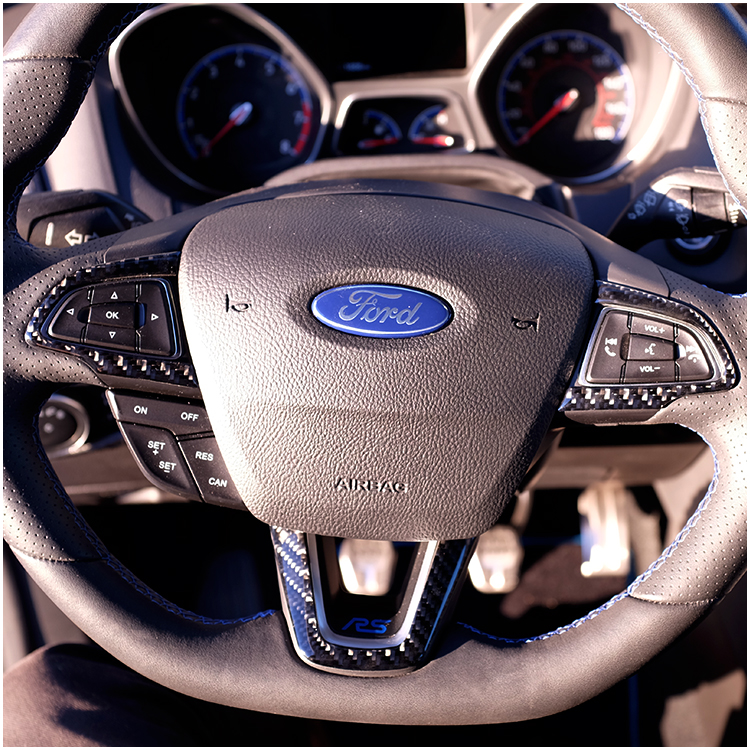 klatre følsomhed forskel Ford Focus RS / ST Carbon Fiber Steering Wheel Accent Kit by Tufskinz