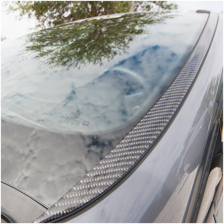 Tufskinz Peel & Stick Carbon Fiber Windshield Trim Accent Kit for the Ford Focus RS / ST (Set of 2)