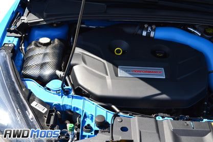Cal Pony Cars Carbon Fiber Coolant Tank Cover for the Ford Focus RS / ST