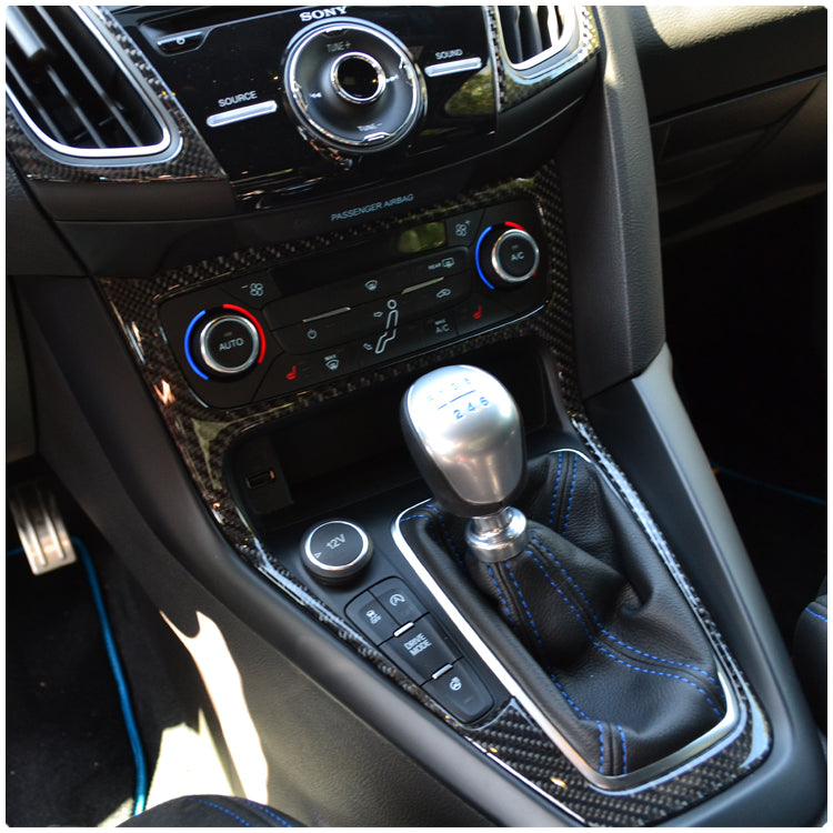 Tufskinz Peel & Stick Carbon Fiber Shift Knob Accent Kit for the Ford Focus RS / ST (1 Piece Kit)