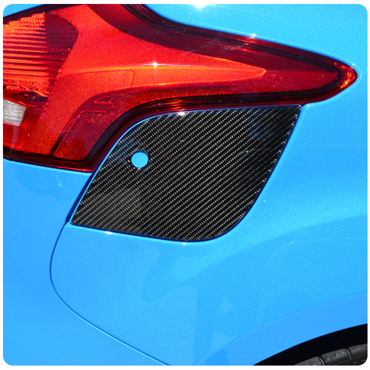 Tufskinz Peel & Stick Carbon Fiber Fuel Door Cover For The Ford Focus RS / ST