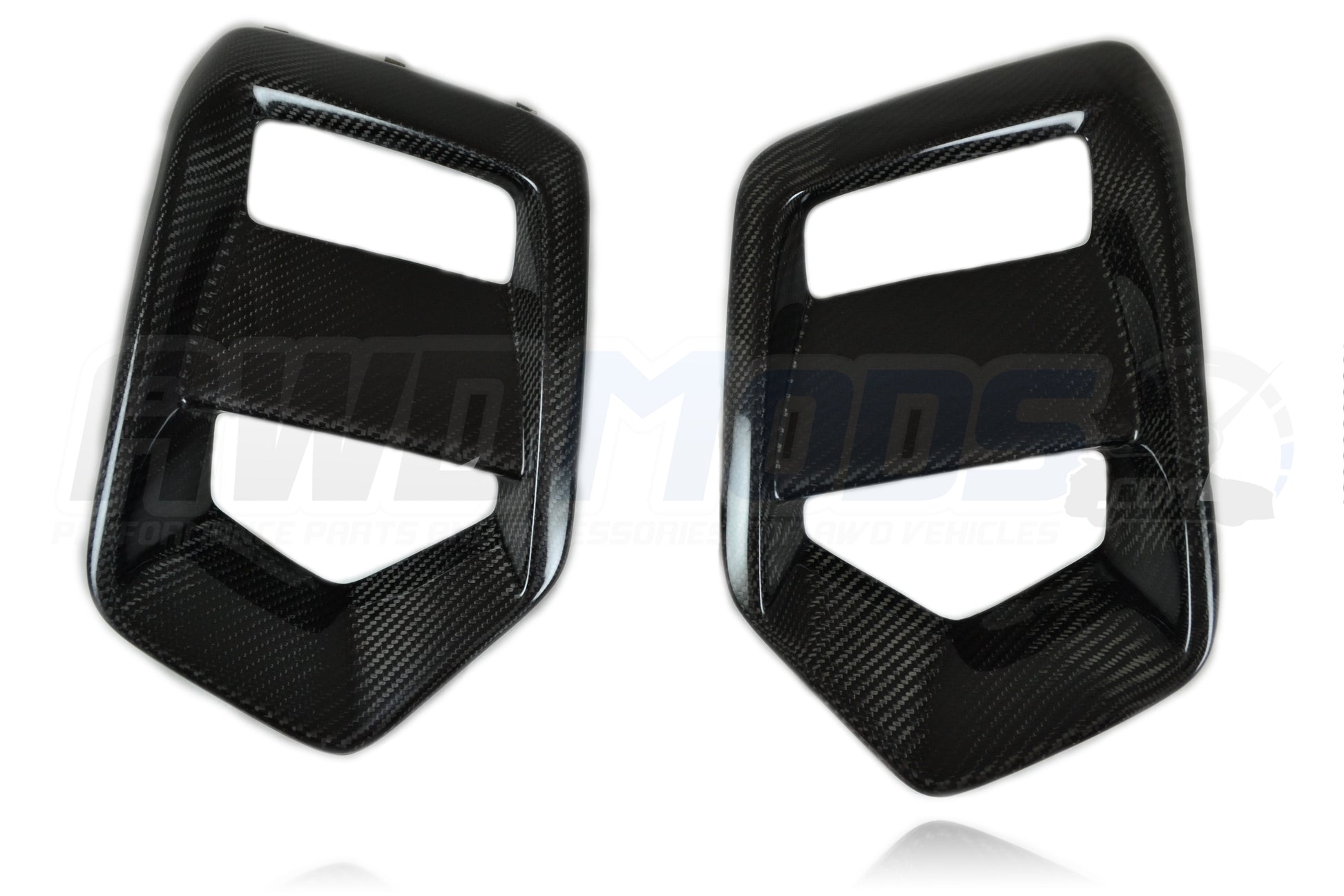 Cal Pony Cars Carbon Fiber Fog Light Bezel Replacement Panels for the Ford Focus RS (Set of 2)