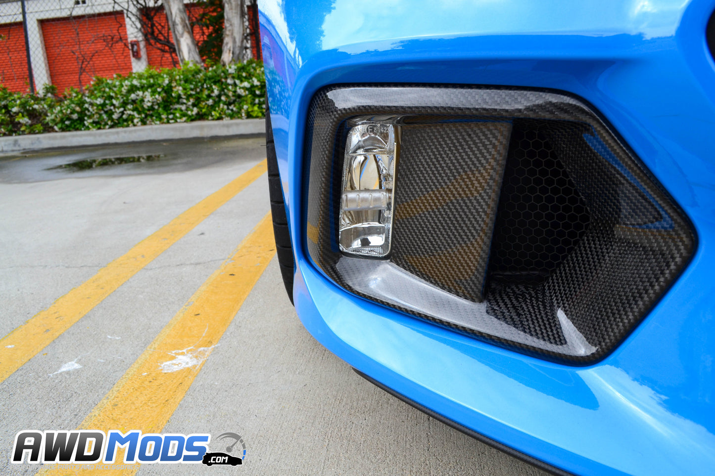 Cal Pony Cars Carbon Fiber Fog Light Bezel Replacement Panels for the Ford Focus RS (Set of 2)