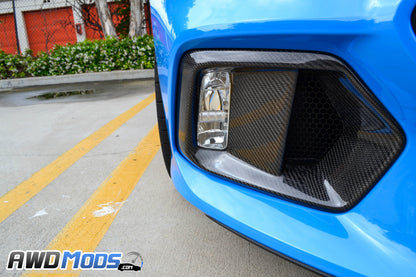 Cal Pony Cars Carbon Fiber Fog Light Bezel Replacement Panels for the Ford Focus RS (Set of 2)