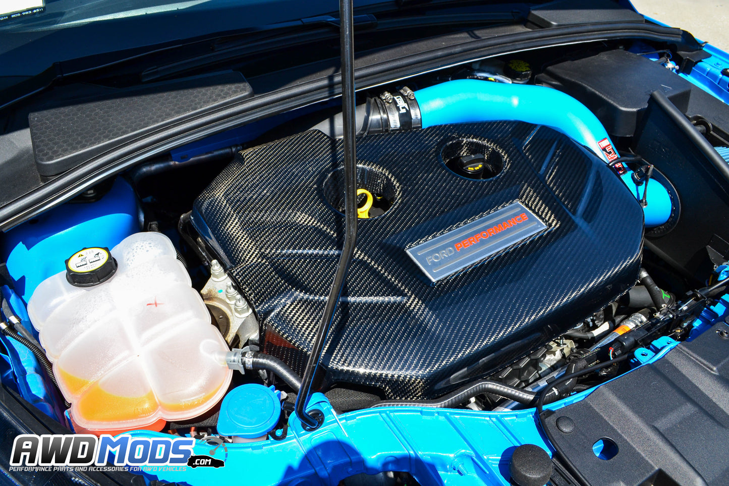 Cal Pony Cars Carbon Fiber Engine Plenum Cover for the Ford Focus RS / ST