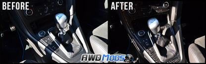 Tufskinz Peel & Stick Carbon Fiber Shift Knob Accent Kit for the Ford Focus RS / ST (1 Piece Kit)