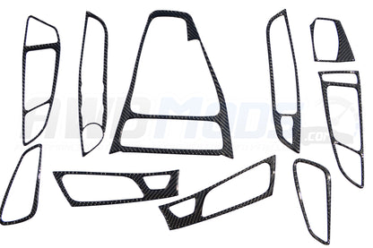 Tufskinz Peel & Stick Carbon Fiber Interior Accent Kit for the Ford Focus RS / ST (10 piece kit)