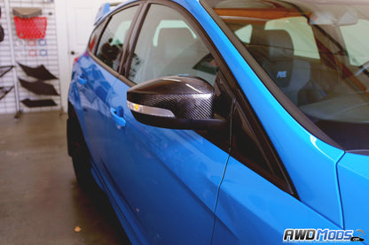 Cal Pony Cars Carbon Fiber Side View Mirror Covers for the Ford Focus RS / ST (Set of 2)