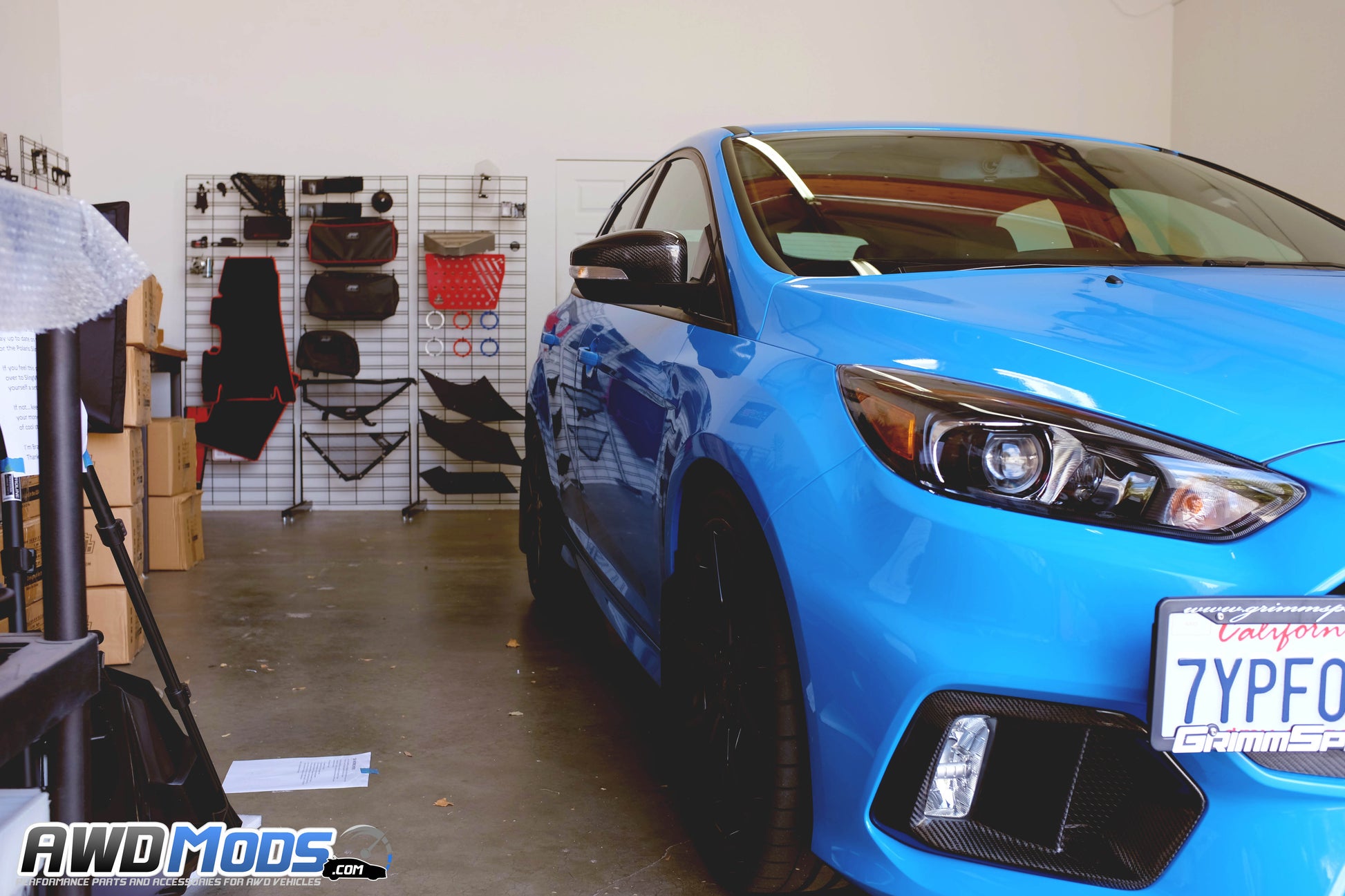 Cal Pony Cars Carbon Fiber Side View Mirror Covers for the Ford Focus RS / ST (Set of 2)