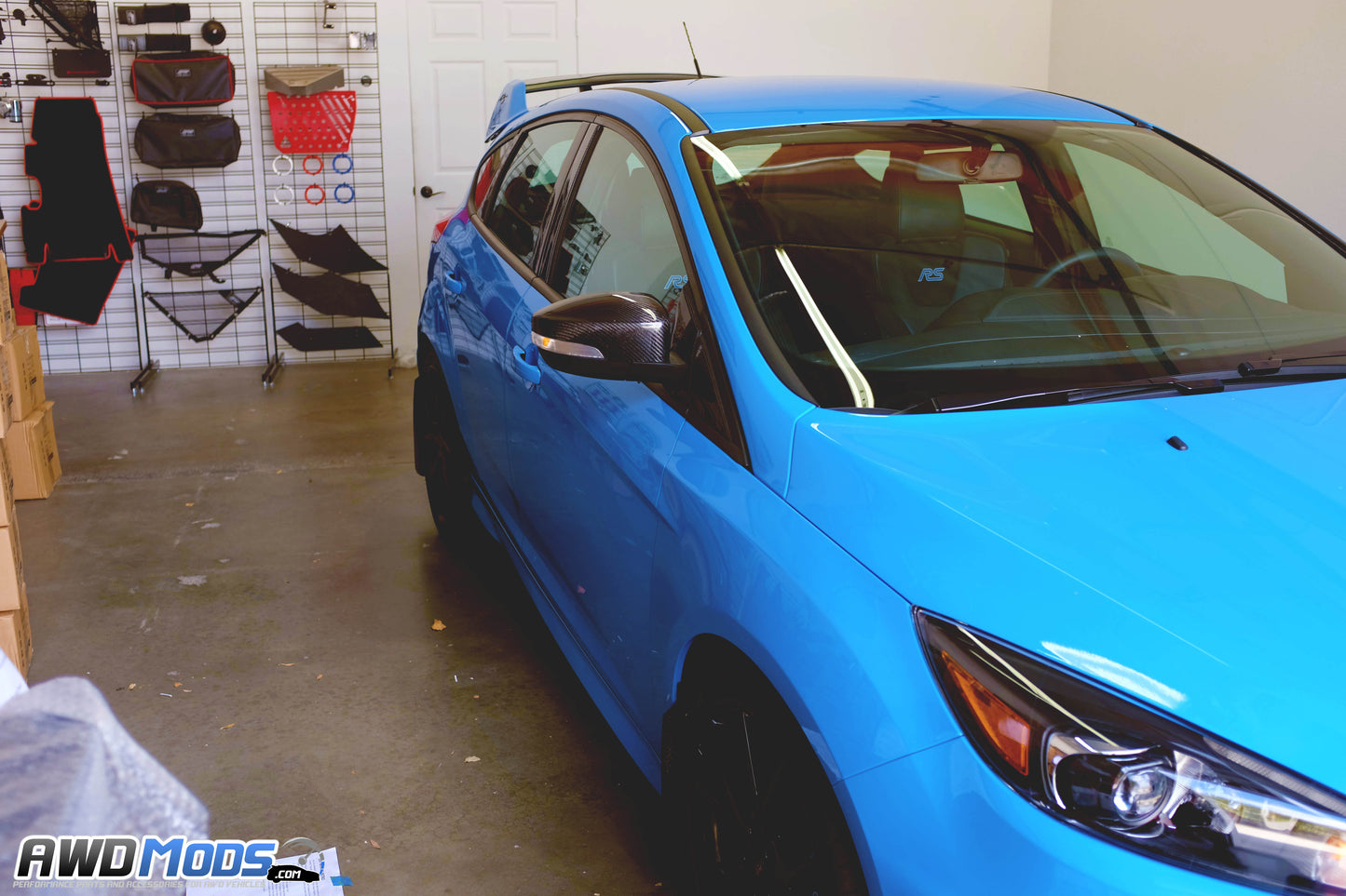 Cal Pony Cars Carbon Fiber Side View Mirror Covers for the Ford Focus RS / ST (Set of 2)