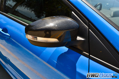 Cal Pony Cars Carbon Fiber Side View Mirror Covers for the Ford Focus RS / ST (Set of 2)