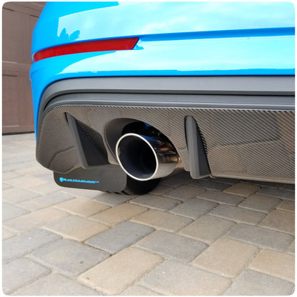 Tufskinz Peel & Stick Carbon Fiber Rear Diffuser Kit for the Ford Focus RS