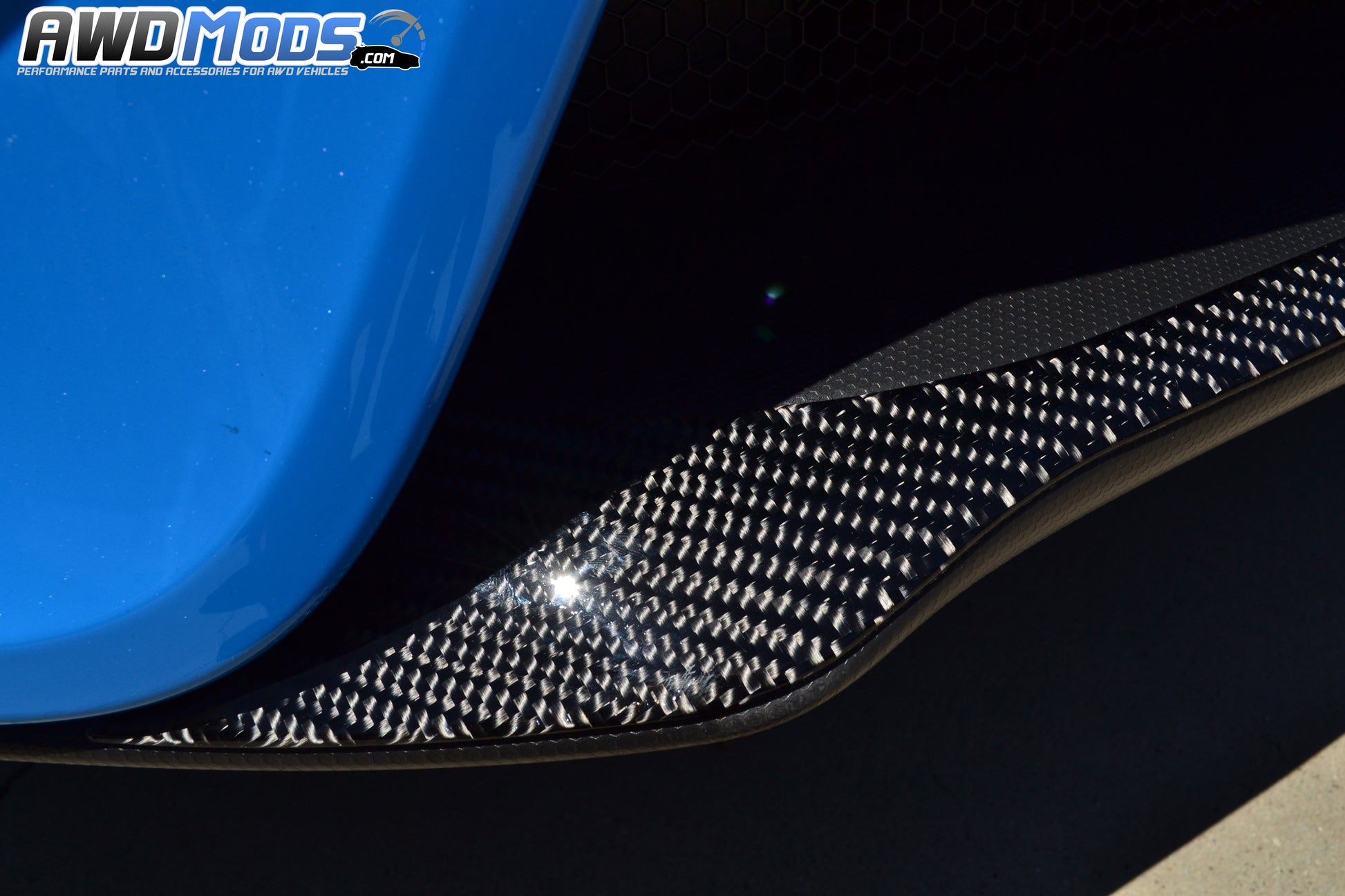 Tufskinz Peel & Stick Carbon Fiber Front Splitter Accent Kit for the Ford Focus RS