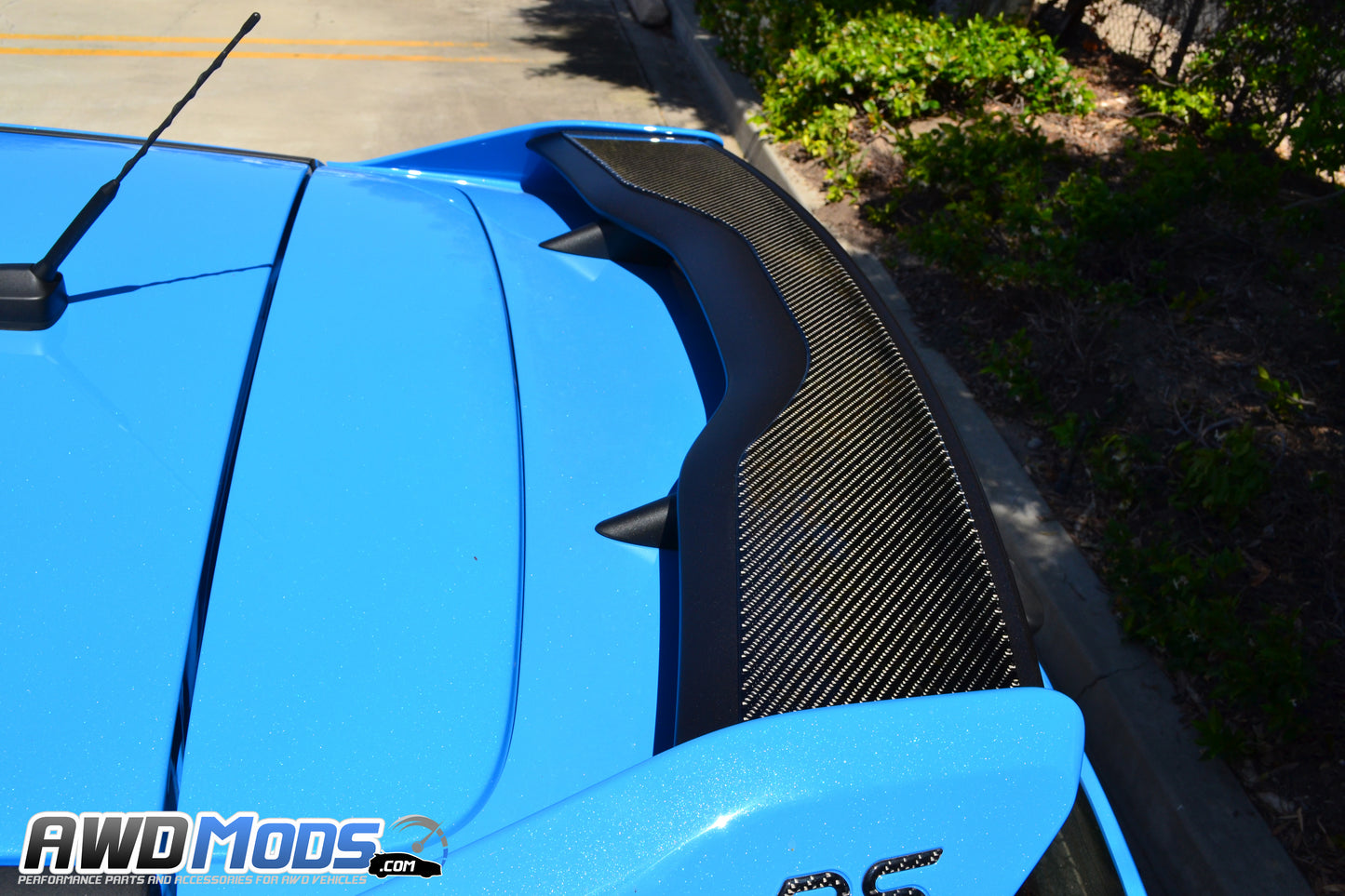 Tufskinz Peel & Stick Carbon Fiber Rear Wing Accent Kit for the Ford Focus RS