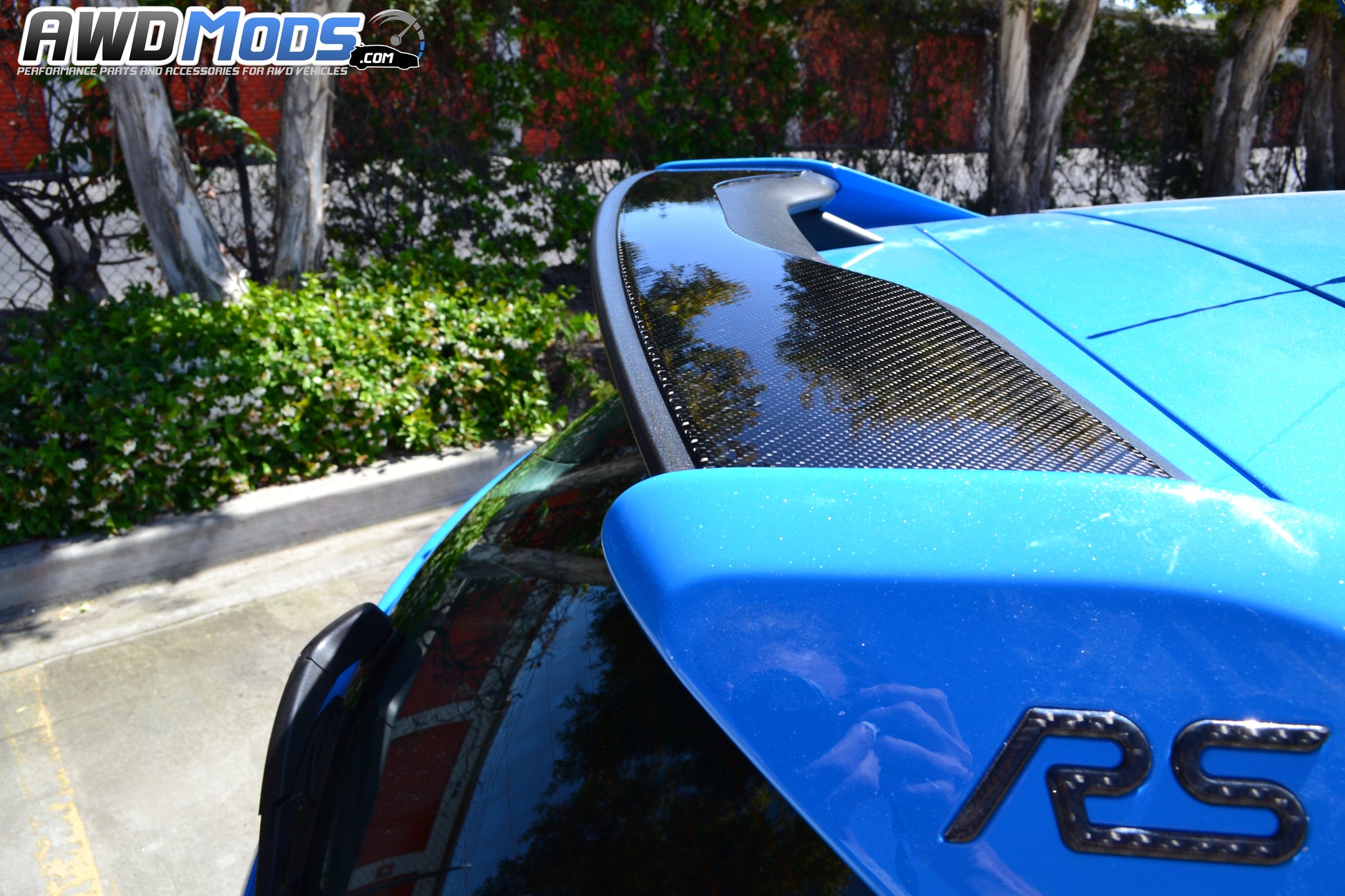 Tufskinz Peel & Stick Carbon Fiber Rear Wing Accent Kit for the Ford Focus RS