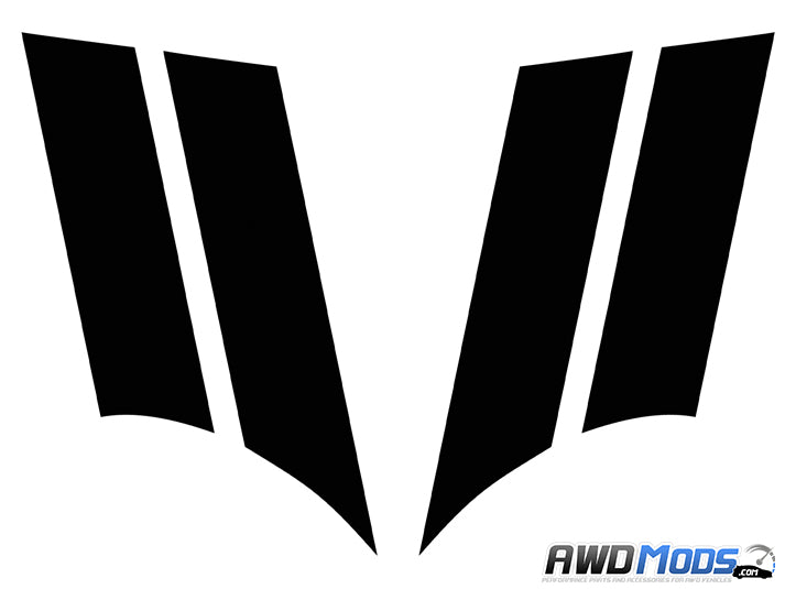 Revo Designs Fender Stripes Decal Kit for the Ford Focus RS / ST (Set of 4)