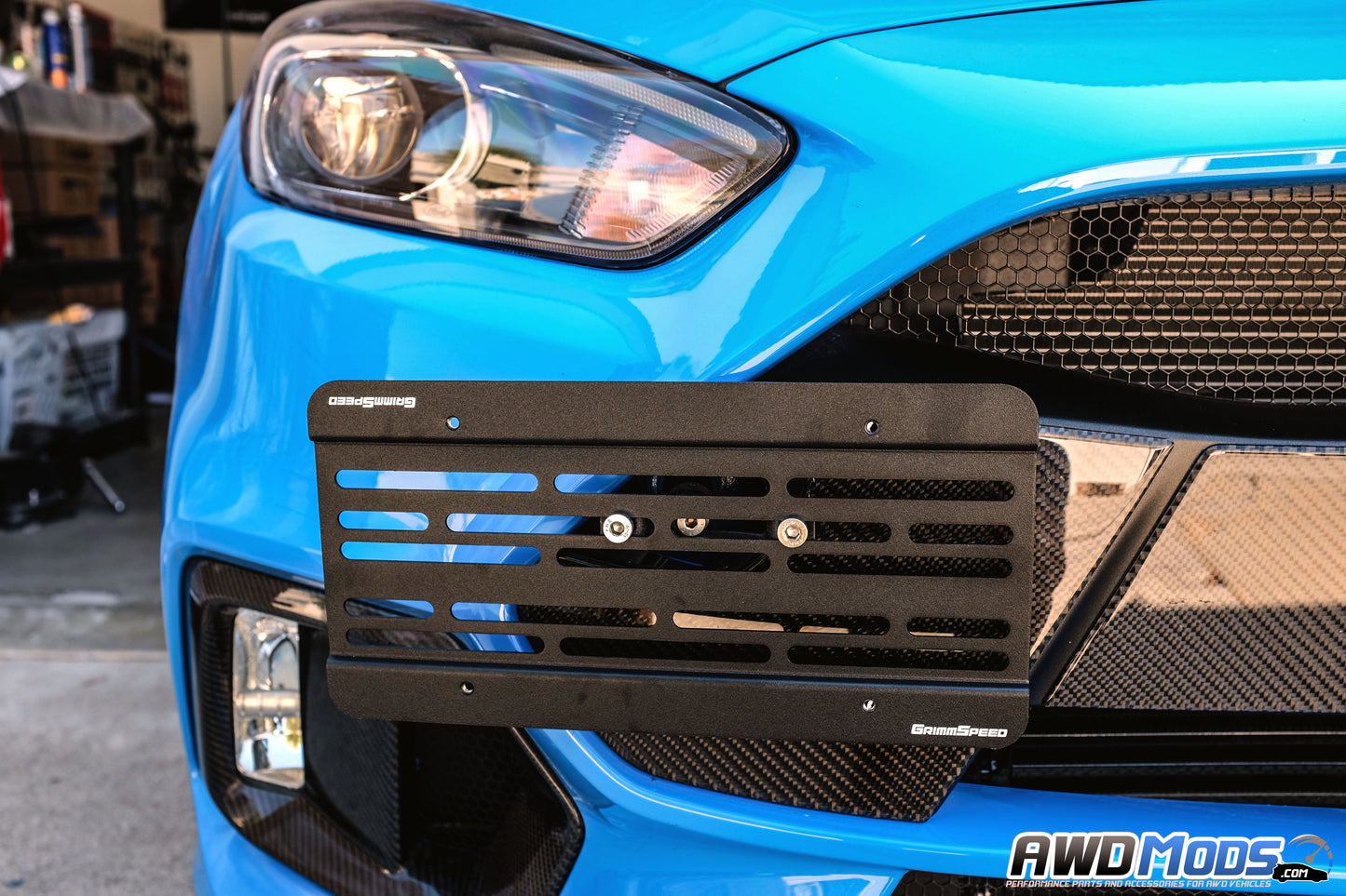 Grimmspeed License Plate Relocation Kit for the Ford Focus RS