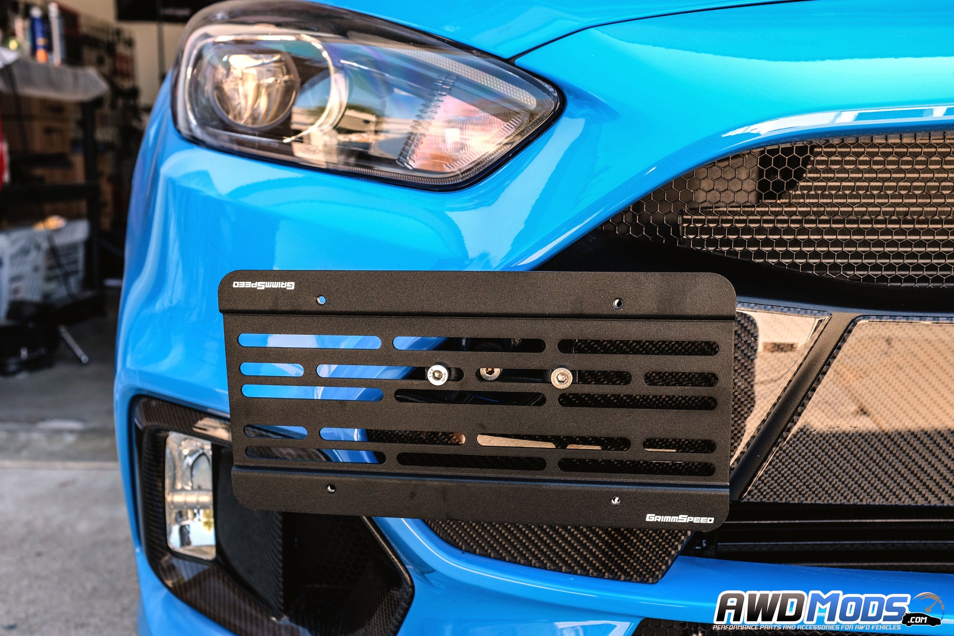 Grimmspeed License Plate Relocation Kit for the Ford Focus RS