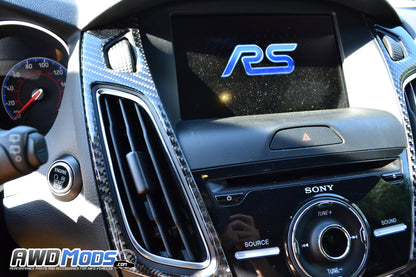 Tufskinz Peel & Stick Carbon Fiber Interior Accent Kit for the Ford Focus RS / ST (10 piece kit)