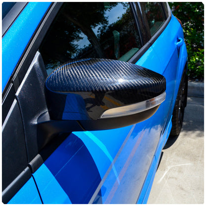 Cal Pony Cars Carbon Fiber Side View Mirror Covers for the Ford Focus RS / ST (Set of 2)