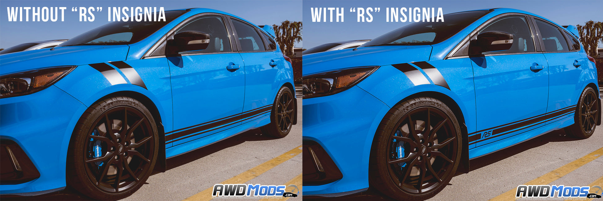 Revo Designs Rocker Stripes Decal Kit for the Ford Focus RS / ST (Set of 2)