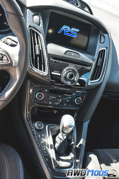 Tufskinz Peel & Stick Carbon Fiber Interior Accent Kit for the Ford Focus RS / ST (10 piece kit)