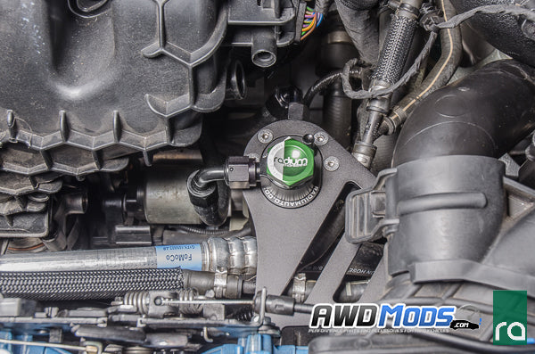 Radium Engineering Dual Oil Catch Can Kit for the Ford Focus RS / ST
