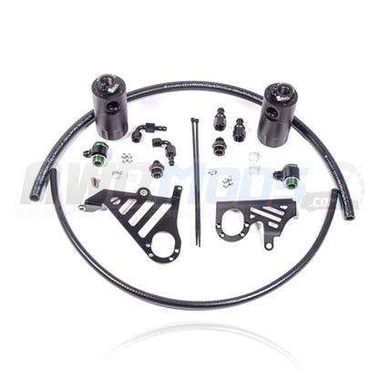 Radium Engineering Dual Oil Catch Can Kit for the Ford Focus RS / ST