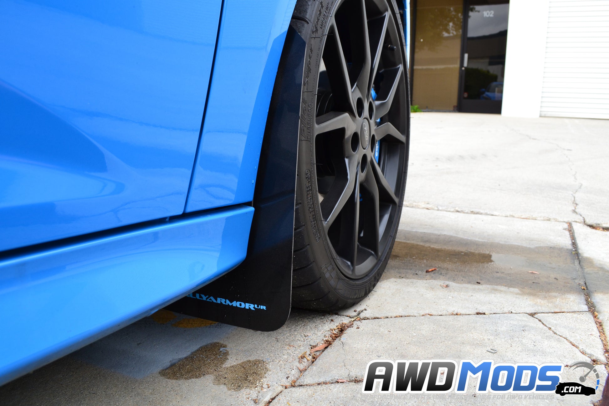 Rally Armor Urethane Front / Rear Mud Flaps Kit for the Ford Focus RS / ST (Set of 4)