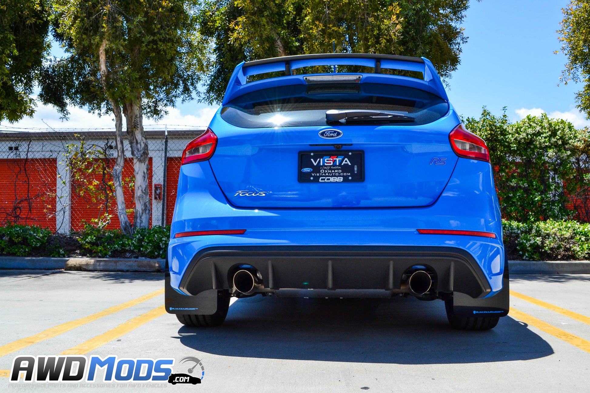 Rally Armor Urethane Front / Rear Mud Flaps Kit for the Ford Focus RS / ST (Set of 4)