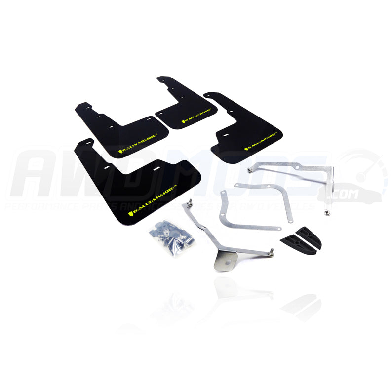Rally Armor Urethane Front / Rear Mud Flaps Kit for the Subaru WRX / STI (Set of 4)
