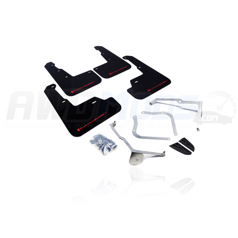Rally Armor Urethane Front / Rear Mud Flaps Kit for the Subaru WRX / STI (Set of 4)