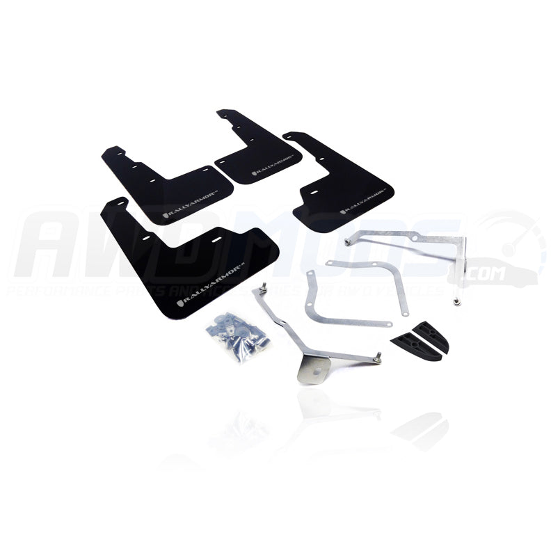 Rally Armor Urethane Front / Rear Mud Flaps Kit for the Subaru WRX / STI (Set of 4)