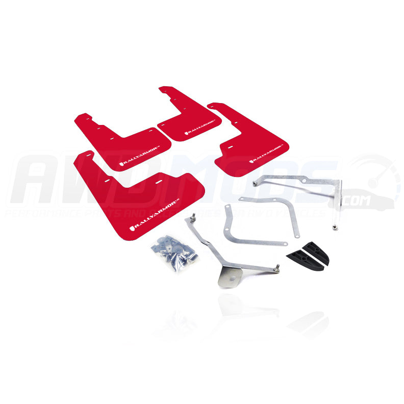 Rally Armor Urethane Front / Rear Mud Flaps Kit for the Subaru WRX / STI (Set of 4)