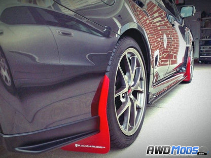 Rally Armor Urethane Front / Rear Mud Flaps Kit for the Subaru WRX / STI (Set of 4)