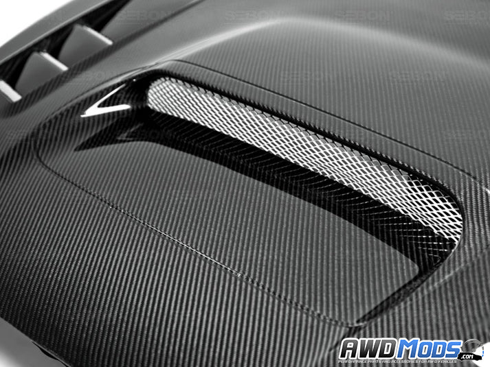 Seibon CW Style Carbon Fiber Hood for the Subaru WRX / STI