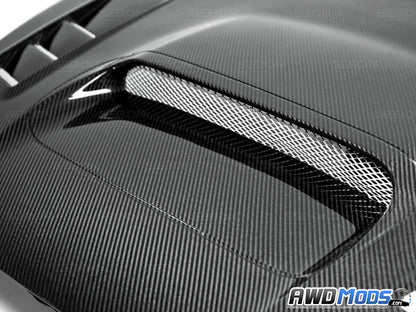 Seibon CW Style Carbon Fiber Hood for the Subaru WRX / STI