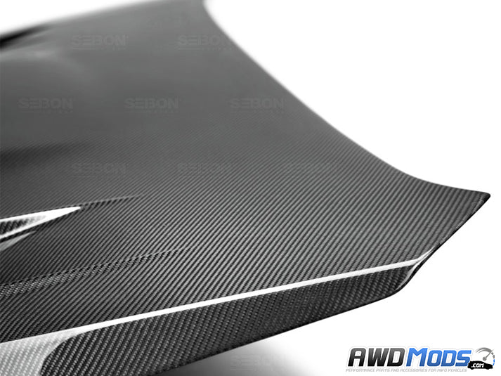 Seibon CW Style Carbon Fiber Hood for the Subaru WRX / STI