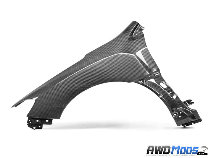 Seibon OEM Style Carbon Fiber Fenders for the Subaru WRX / STI (Pair)