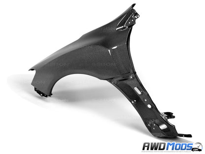 Seibon OEM Style Carbon Fiber Fenders for the Subaru WRX / STI (Pair)