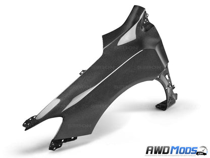 Seibon OEM Style Carbon Fiber Fenders for the Subaru WRX / STI (Pair)