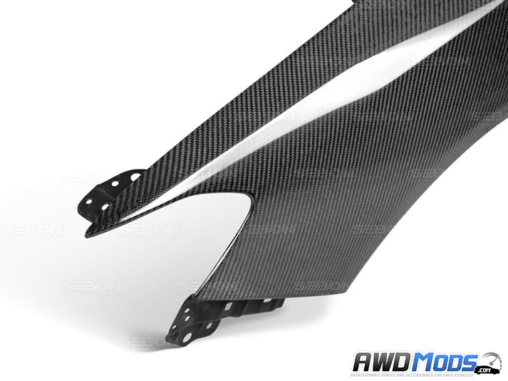 Seibon OEM Style Carbon Fiber Fenders for the Subaru WRX / STI (Pair)