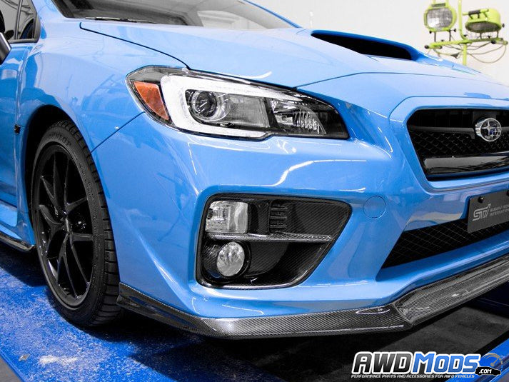 Seibon Carbon Fiber Fog Light Bezels for the Subaru WRX / STI (Set of 2)