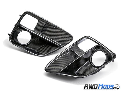 Seibon Carbon Fiber Fog Light Bezels for the Subaru WRX / STI (Set of 2)