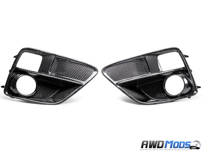 Seibon Carbon Fiber Fog Light Bezels for the Subaru WRX / STI (Set of 2)