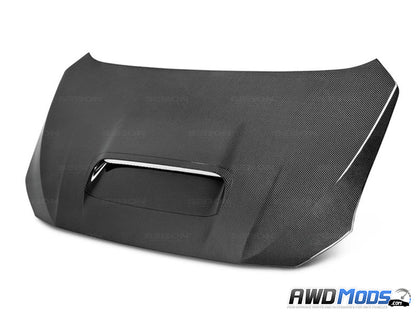 Seibon OEM Style Carbon Fiber Hood for the Subaru WRX STI